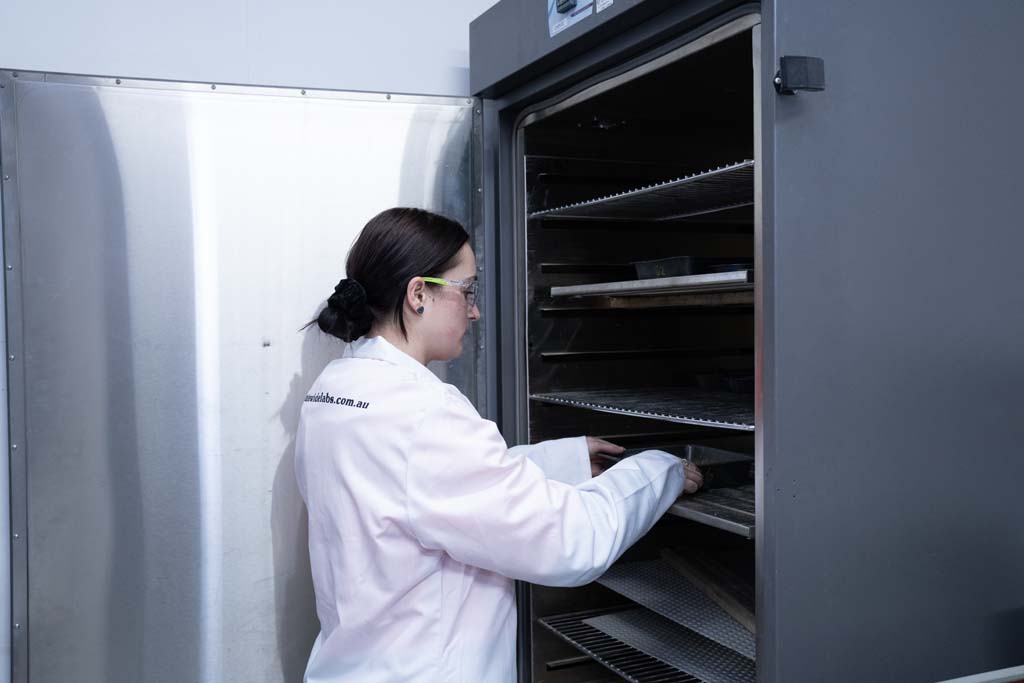 Moisture content testing